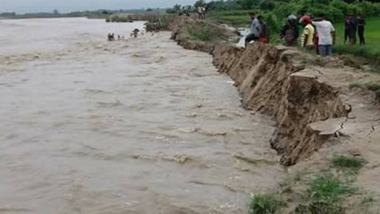 कमला नदीमा बहाव बढ्यो, 'अलर्ट' रहन आग्रह